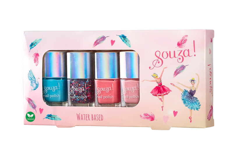 Beauty setje: 4 Nagellakjes (Souza)