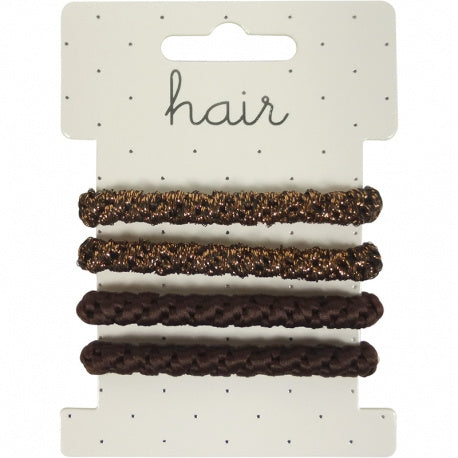 Haarelastiekjes en/of armbandjes bruin