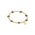 Armbandjes Biba bloemetjes grijs