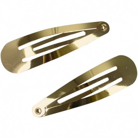 Haarspeldjes: Goud 5 cm (klik klak)