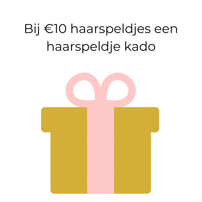 Gratis haarspeldje (klik klak) (bij aankoop van minimaal ¬10 aan haarspeldjes)