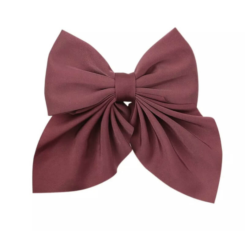 Haarspeldjes: Mauve strik