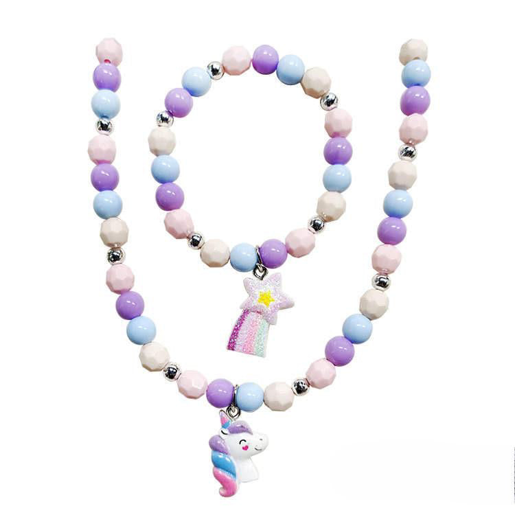 Kinderketting met armbandje: Eenhoorn/ster
