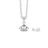 Zilveren kinderketting: Kroon (ORAGE)