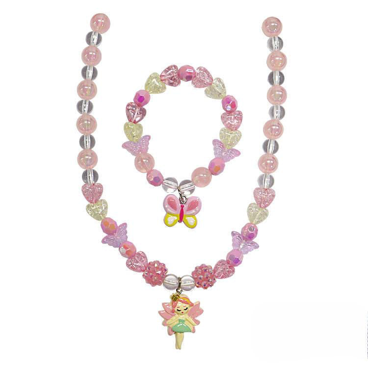 Kinderketting met armbandje: Elfje/vlinder