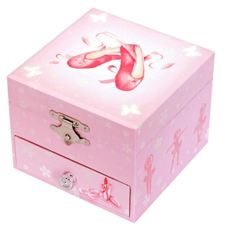 Sieradendoosje: Balletschoentjes (glow in the dark)