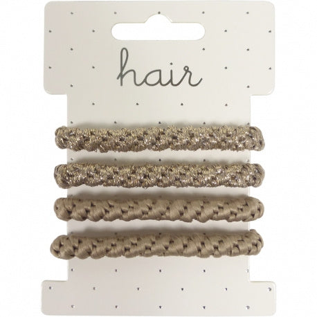 Haarelastiekjes en/of armbandjes champagne