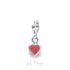 Piccolo Dangles: Geboortesteen Juli hartje