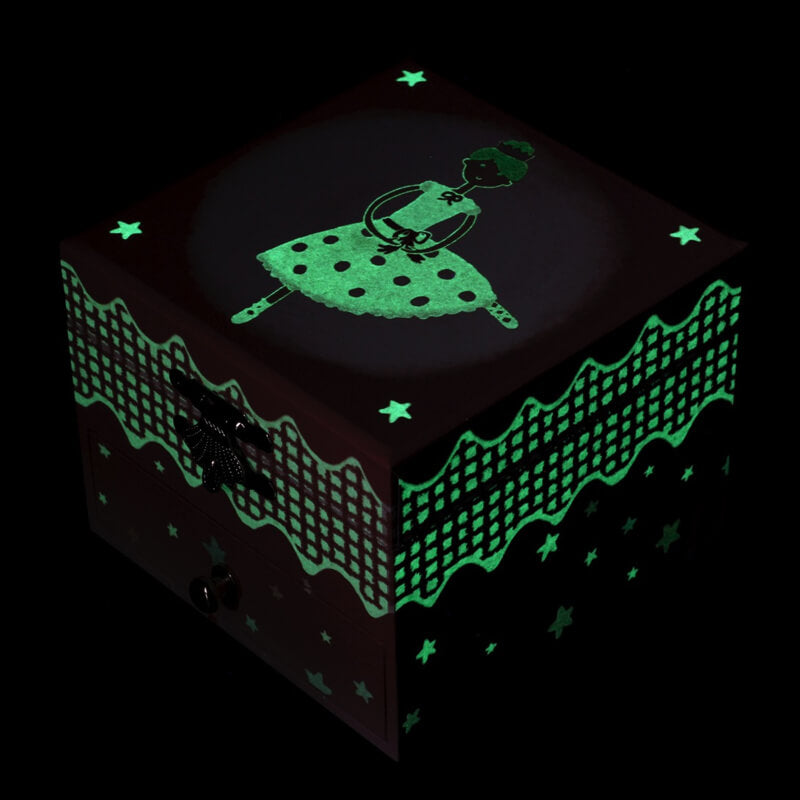 Sieradendoosje: Ballerina (glow in the dark)