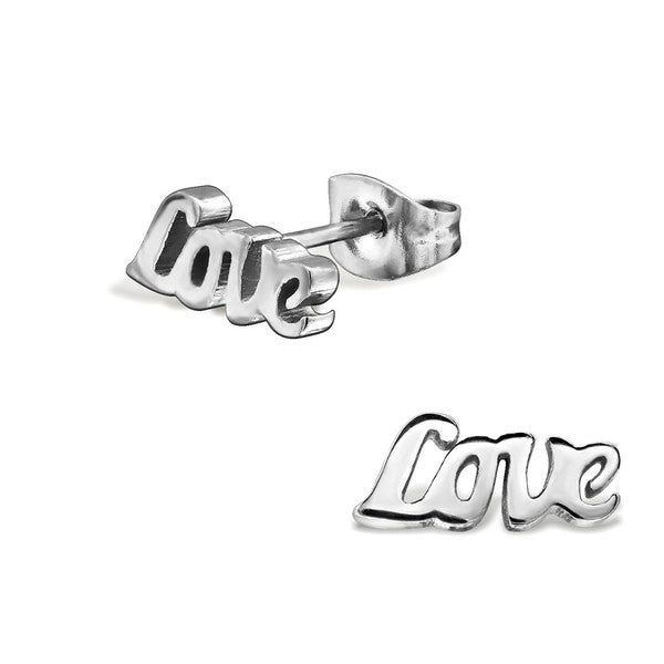 Chirurgisch staal kinderoorbellen: LOVE