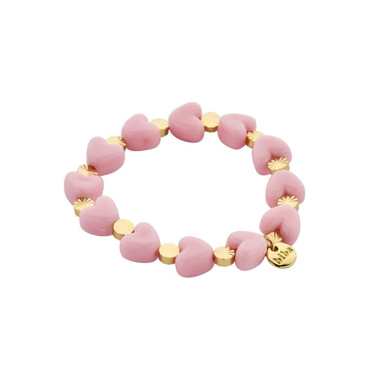 Armbandjes Biba hartjes roze