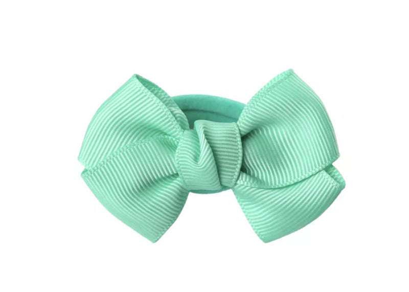 Haarelastiekjes: Turquoise strik