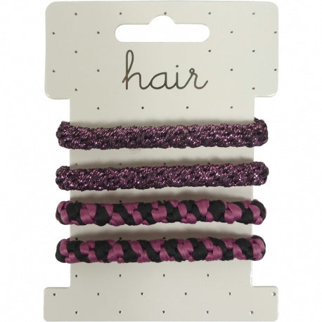 Haarelastiekjes en/of armbandjes paars