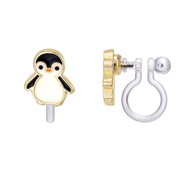 Clipoorbellen: Pinguïn zwart/wit