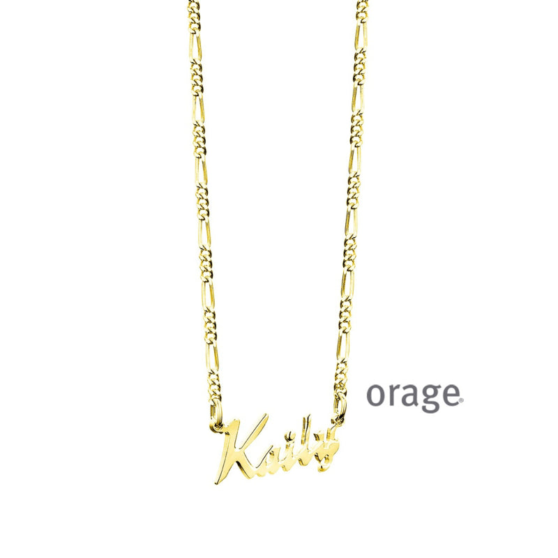 Ketting met naam (verguld goud) ORAGE