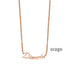 Ketting met naam (verguld rosé goud) ORAGE