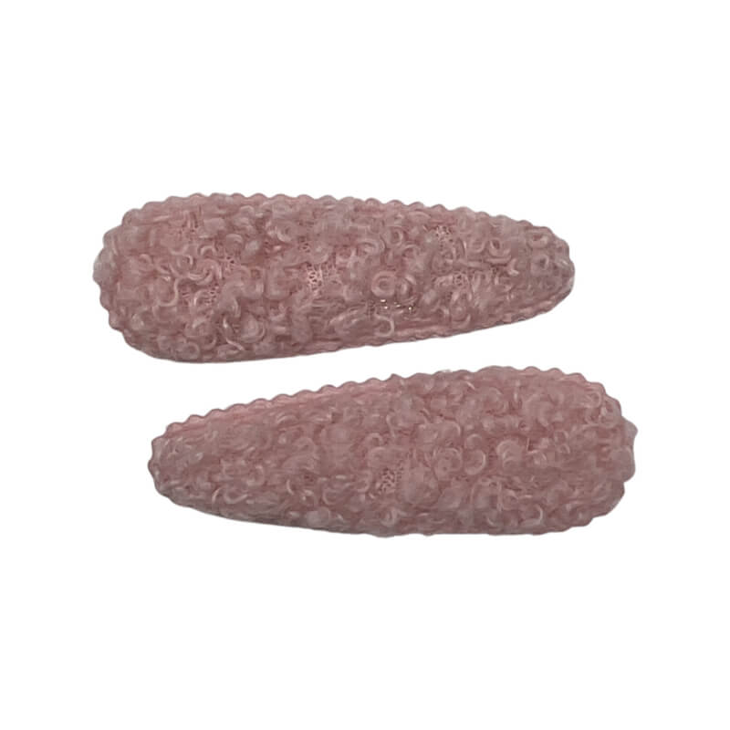 Haarspeldjes: Teddy roze (klik klak 5cm)