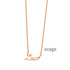 Ketting met naam (verguld rosé goud) ORAGE