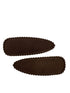 Haarspeldjes: Donker bruin (klik klak 5cm)