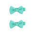 Haarspeldjes: Turquoise strikjes (2stk)