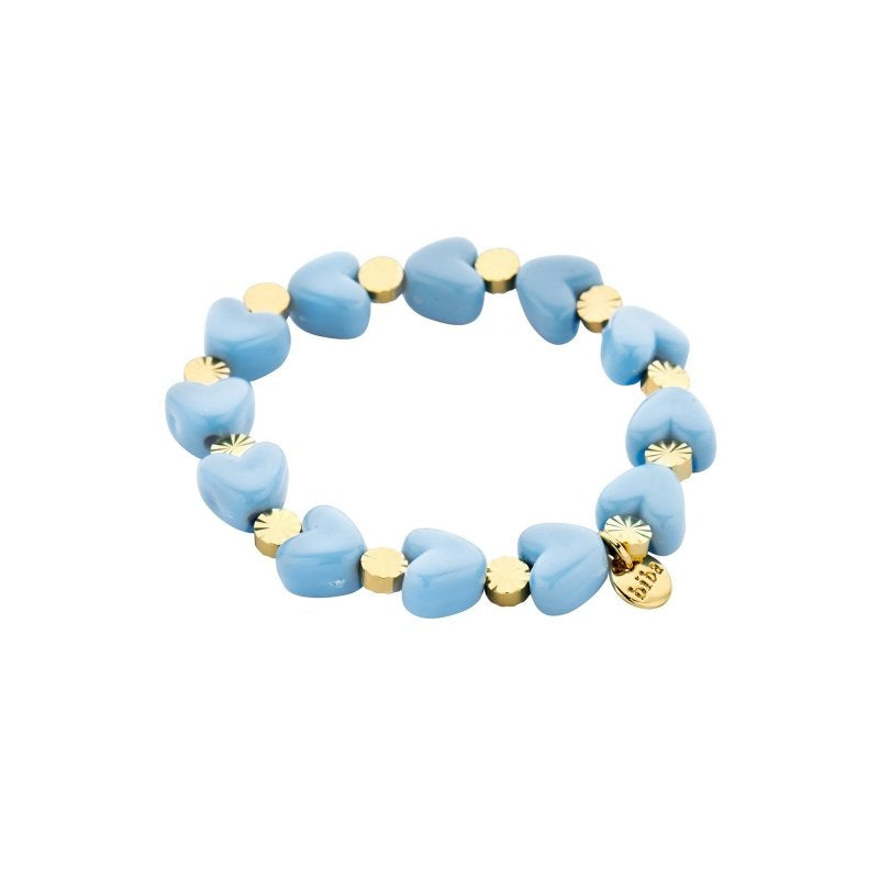 Armbandjes Biba hartjes blauw