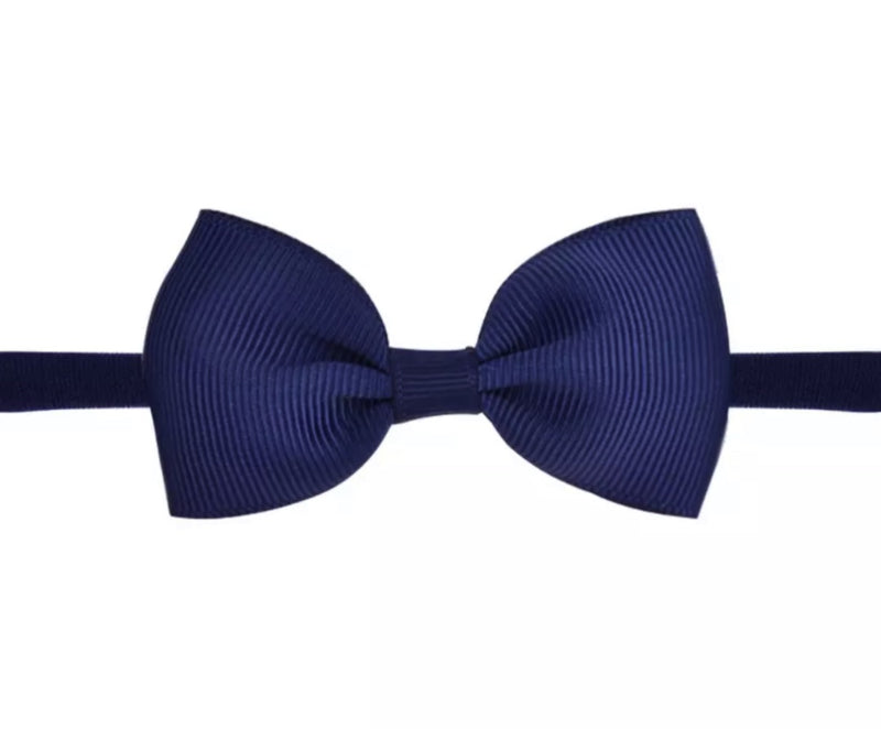 Haarbandje: Vlinderstrik blauw