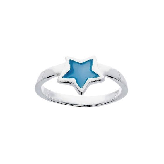 Kinderring: Blauwe ster