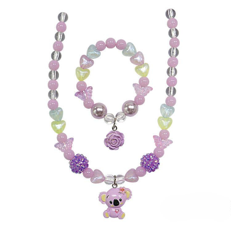 Kinderketting met armbandje: Koala/roos