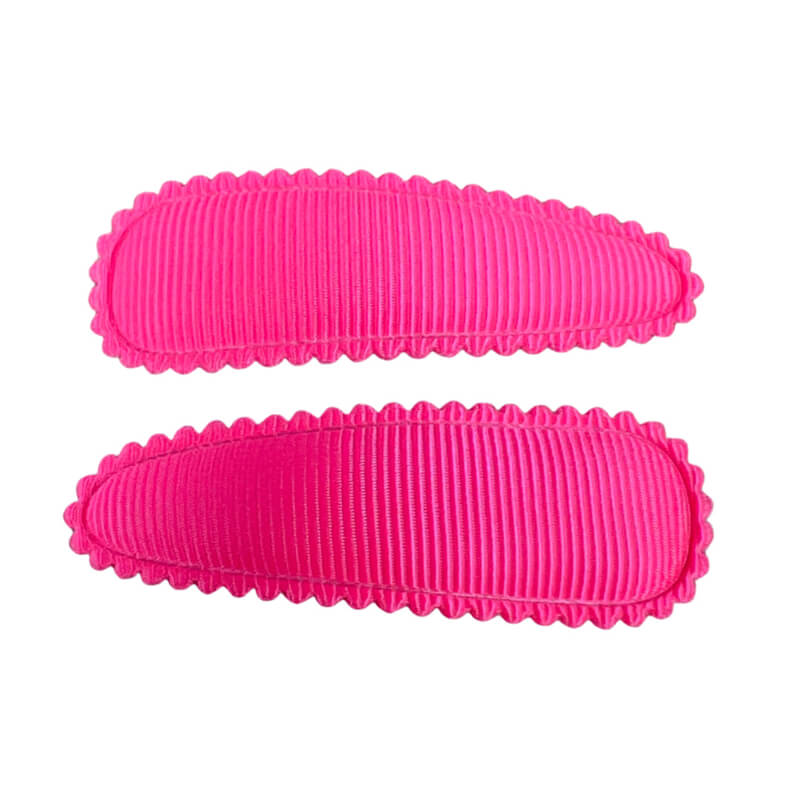 Haarspeldjes: Fel roze (klik klak 5cm)