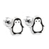 Chirurgisch staal kinderoorbellen: Pinguïn met schroefsluiting