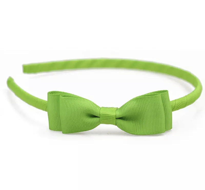 Diadeem met strikje groen