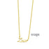 Ketting met naam (verguld goud) ORAGE
