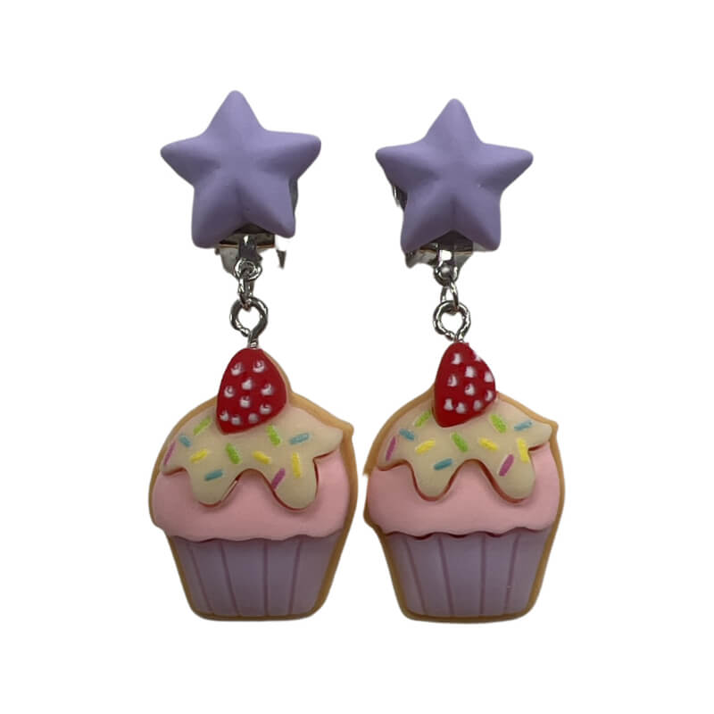 Clipoorbellen: Cupcakes paars