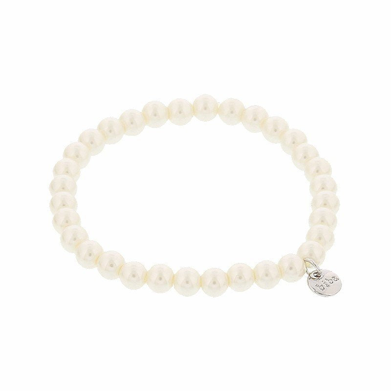 Armbandjes Biba parels 6mm crème