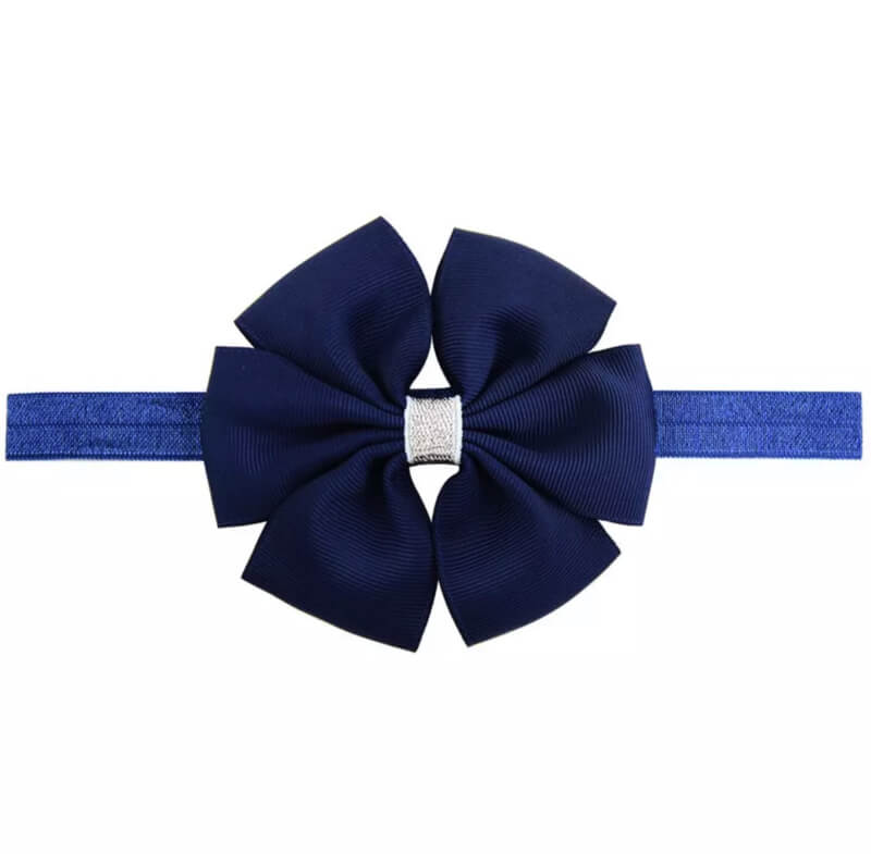 Haarbandje: Strik blauw