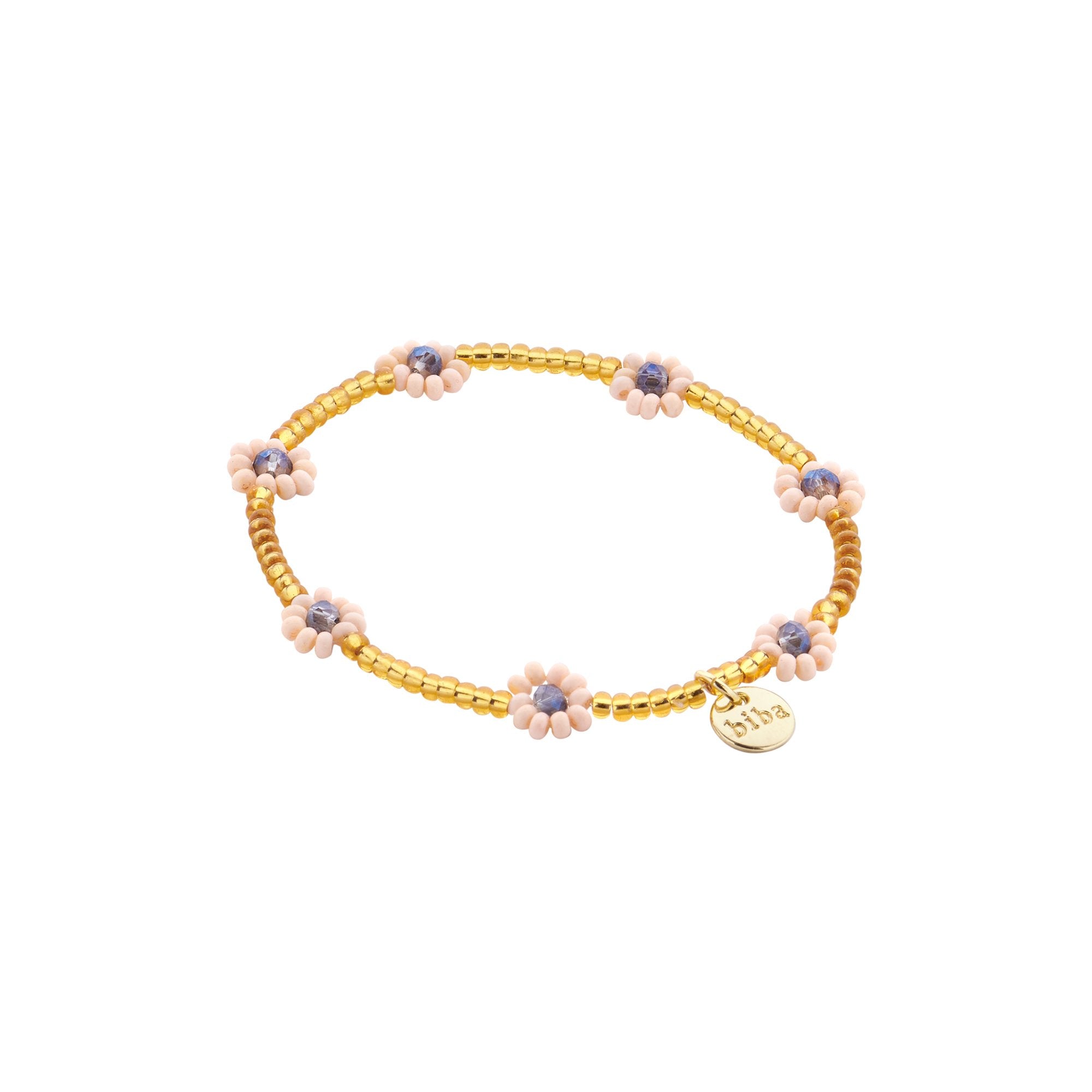 Bracelets Biba fleurs rose/mauve