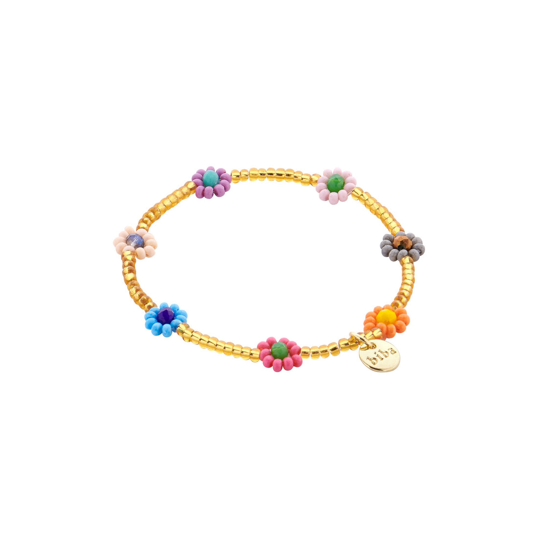 Armbandjes Biba bloemetjes mix 9