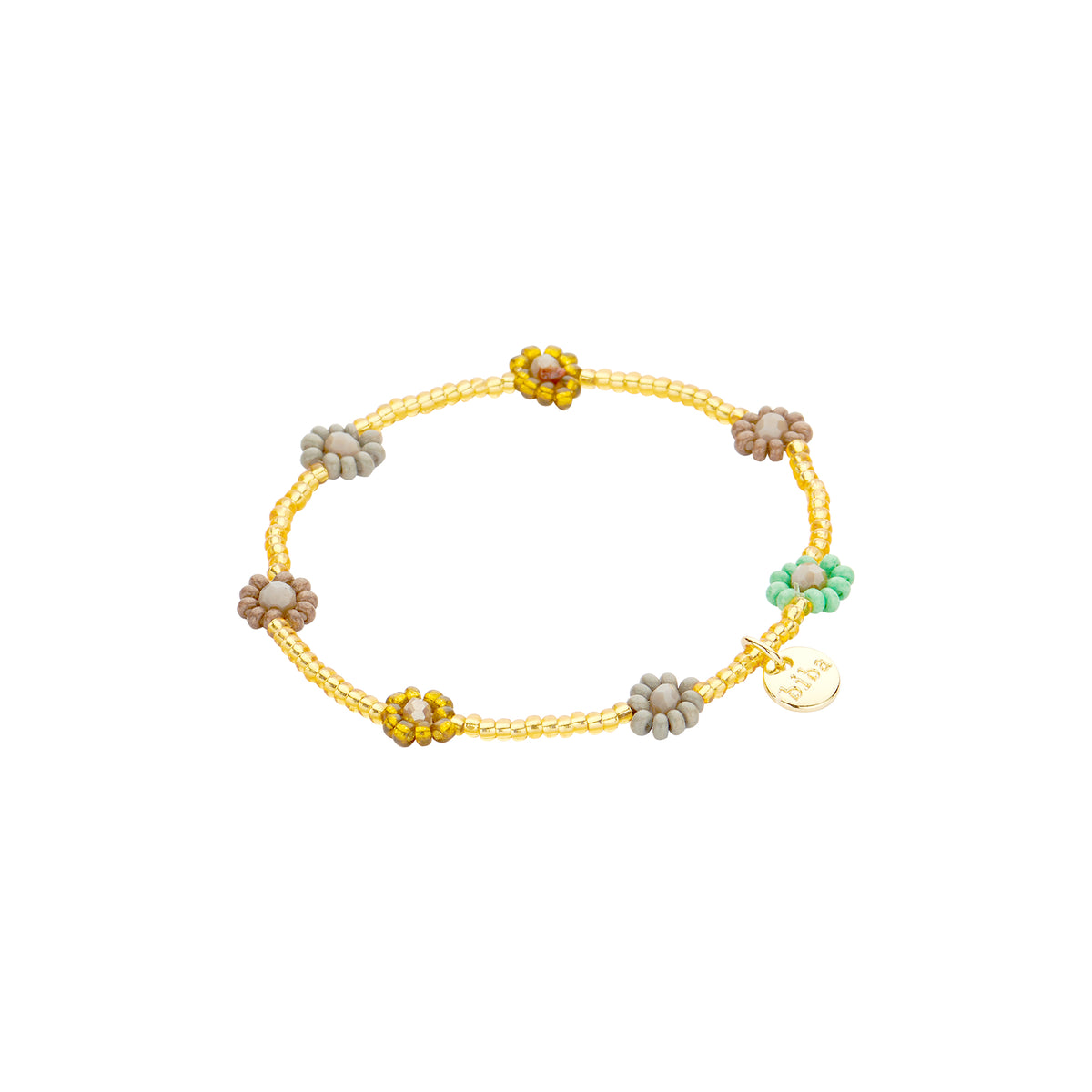 Braceletten Biba Blummen gro/gréng