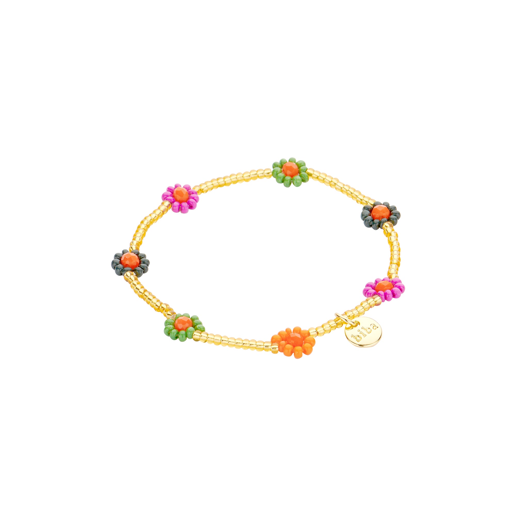 Armbandjes Biba bloemetjes mix 8