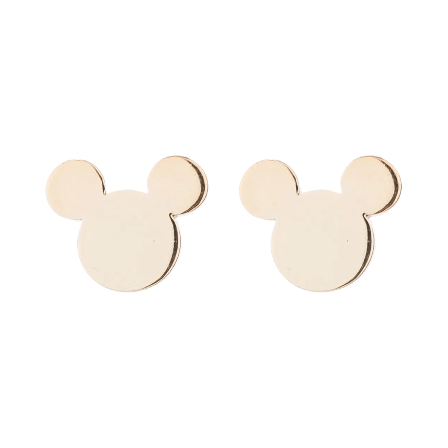 Chiralstahl-Ohrringe für Kinder: Maus Gold
