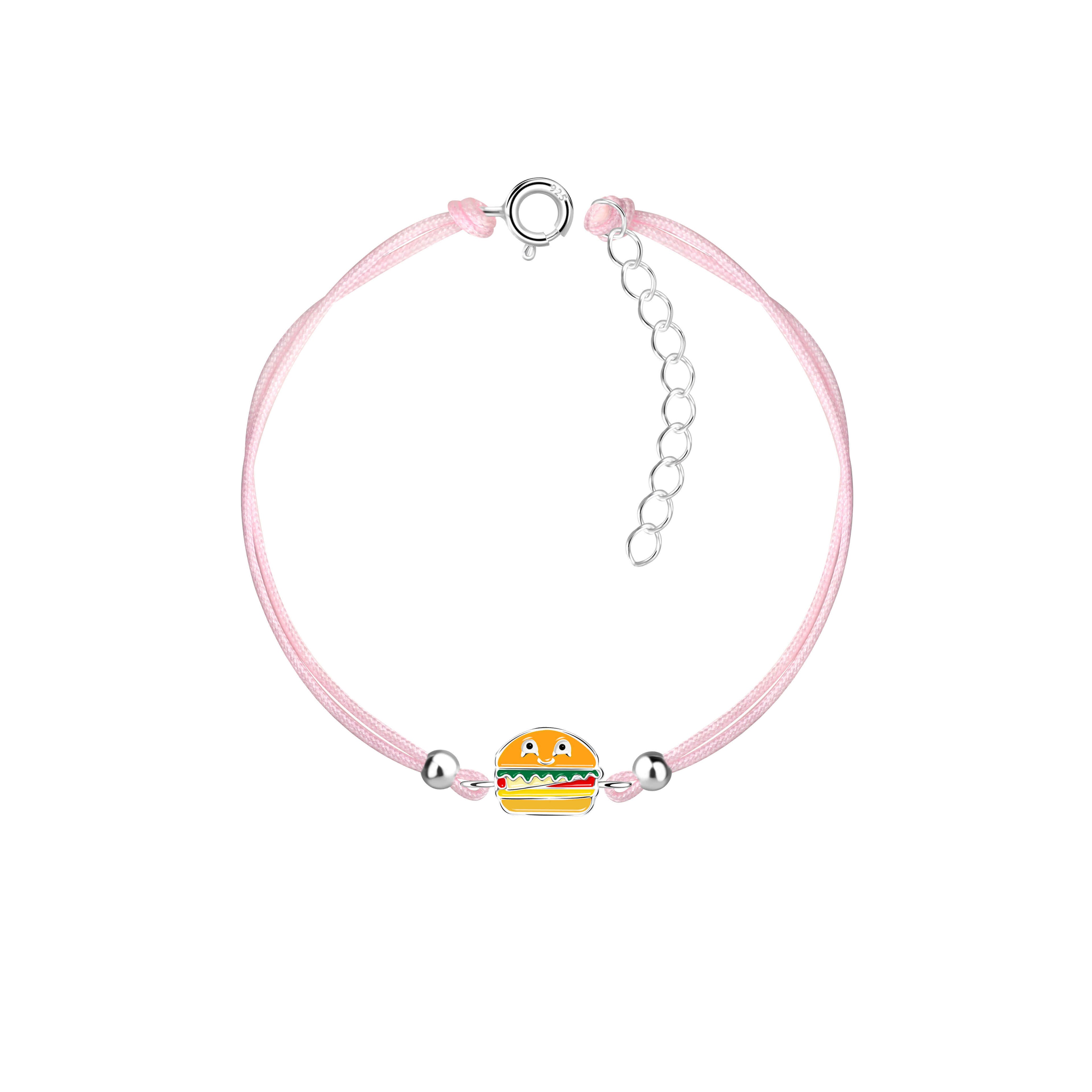 Kids bracelet adjustable Premium: Hamburger