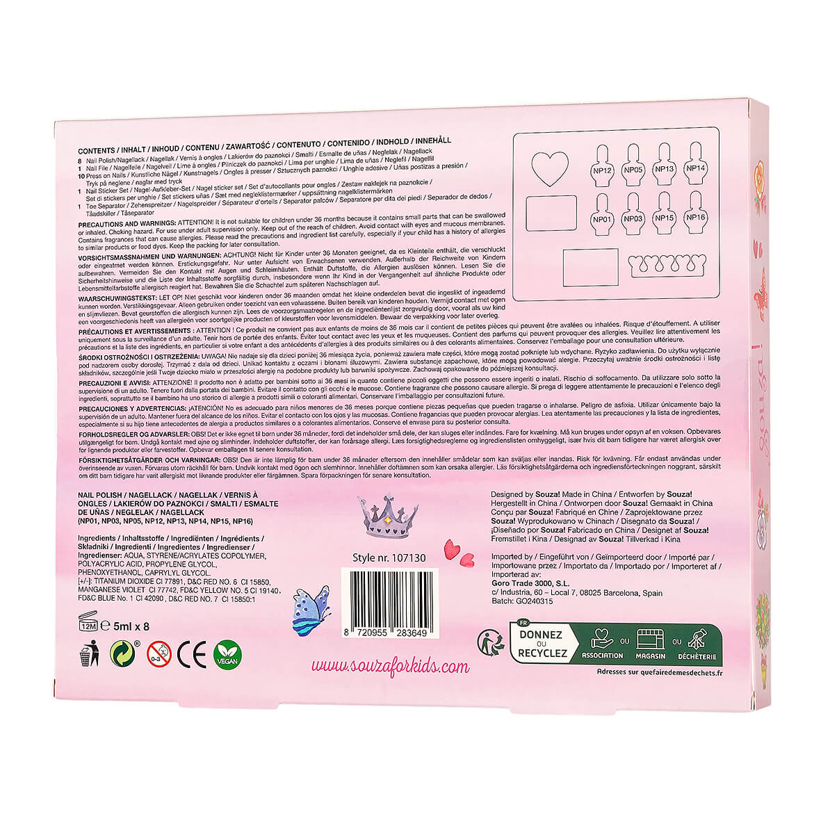 Princess nail set (Souza)