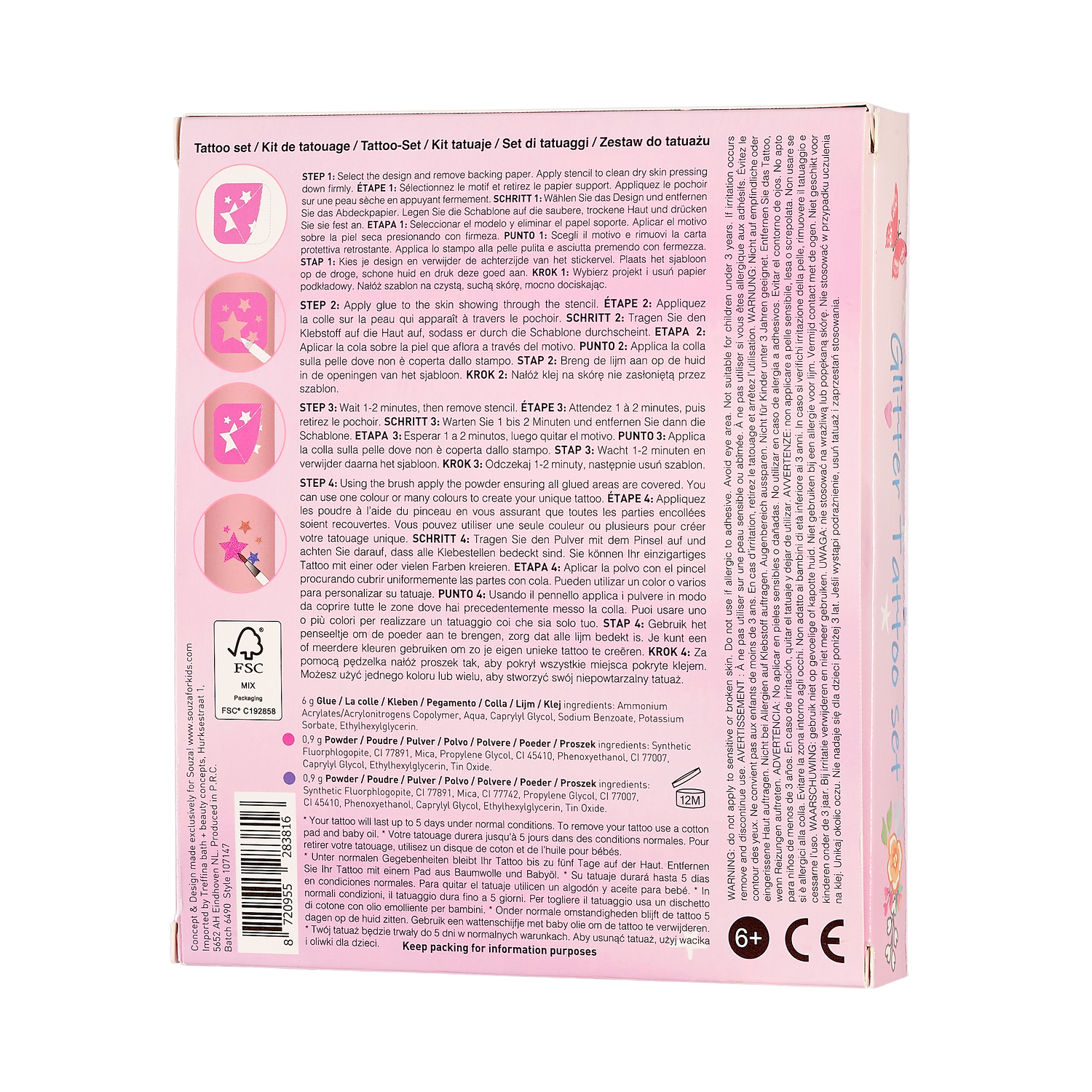 Glitter Tattoo set Elfjes