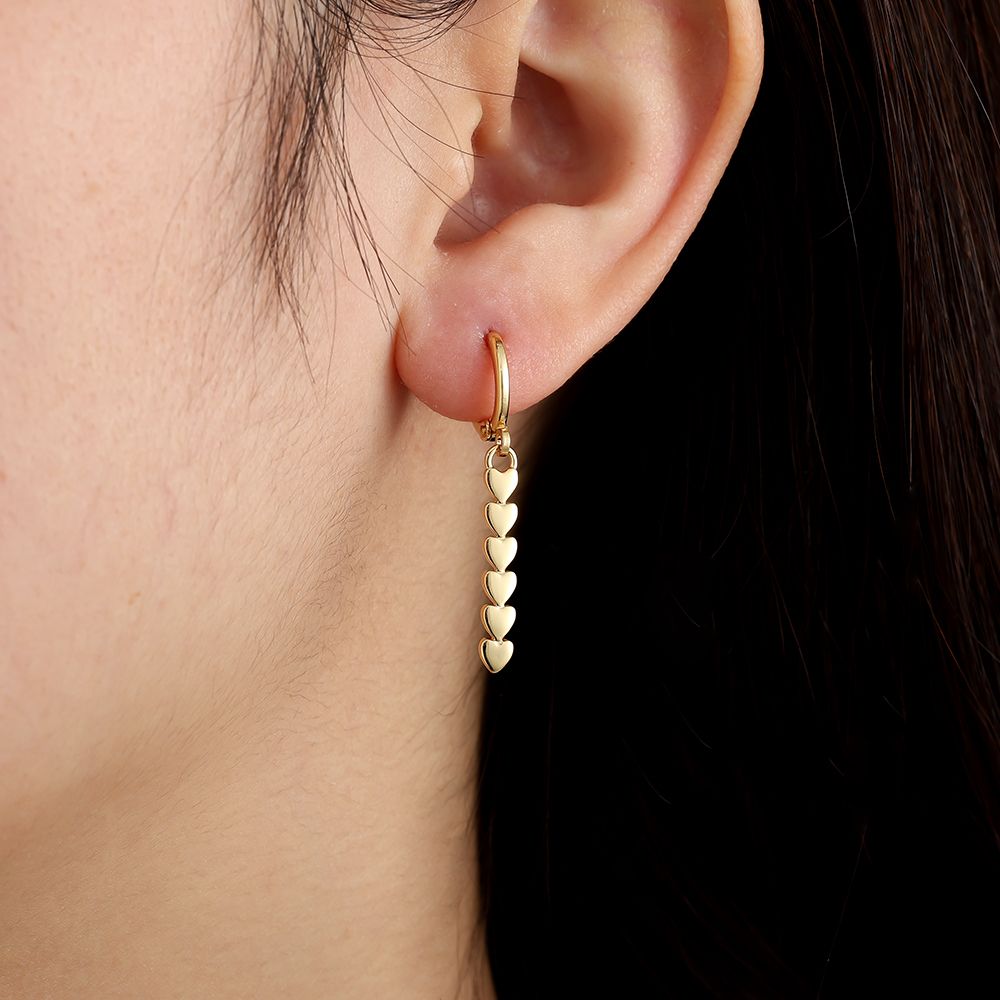 Chirurgisch stalen kinderoorbellen: Creolen Kaia (gold)