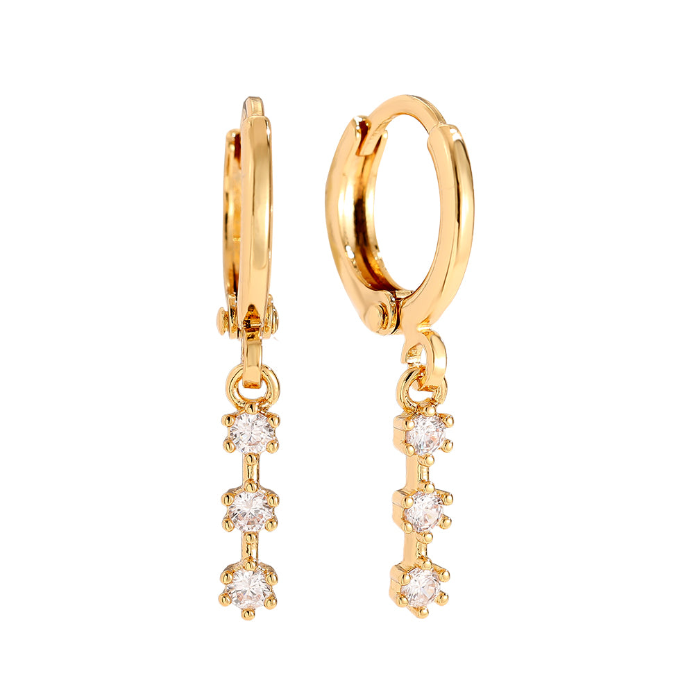 Chirurgisch stalen kinderoorbellen: Creolen Sunset (gold)