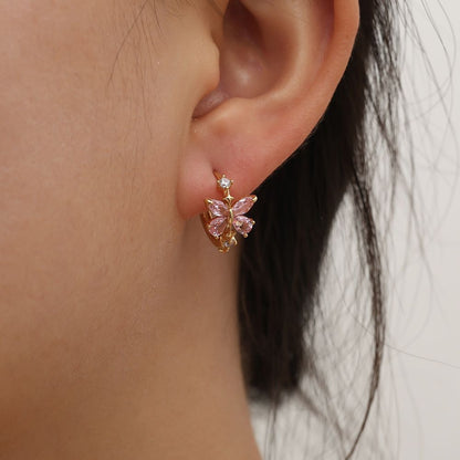 Ohrringe für Kinder aus chirurgischem Stahl: Creolen Maelis (Gold)