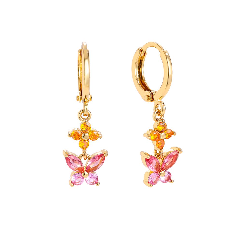 Chirurgisch stalen kinderoorbellen: Creolen Amara (gold)