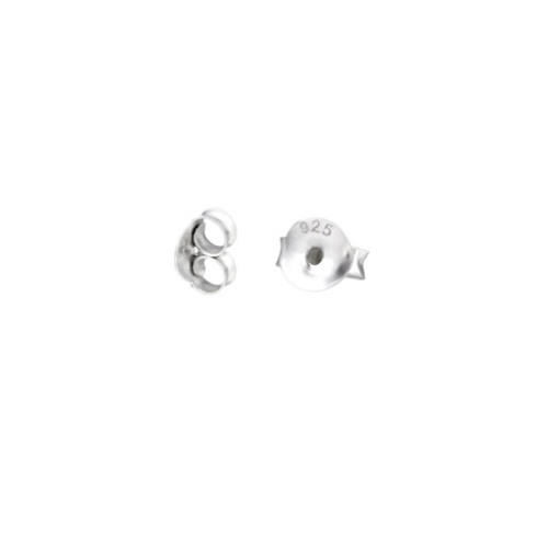 Silberne Kinder-Ohrringe: Rückseite (1 Stück)