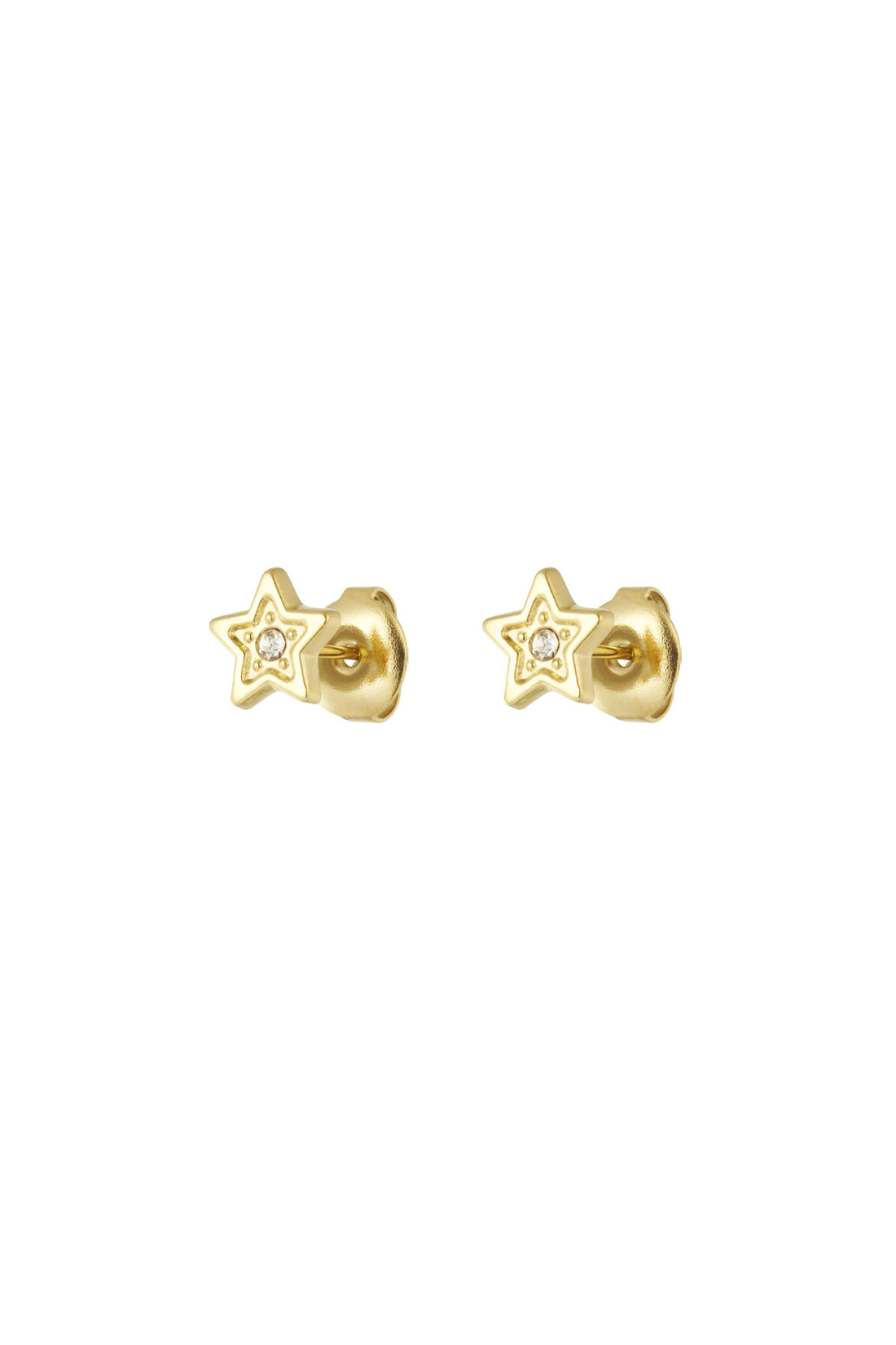 Ohrringe aus Chirurgenstahl für Kinder: Sterne Gold