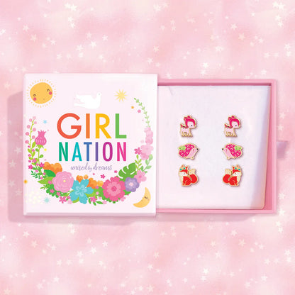 Hypoallergene kinderoorbellen: Luxe set animal cute